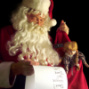 Santa looking at list