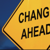 Sign: Change ahead