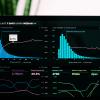 Laptop screen showing test data analytics